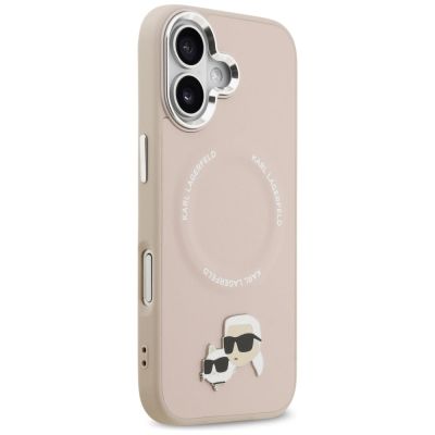 4. Etui Karl Lagerfeld Karl & Choupette Pins MagSafe do iPhone 17 różowe