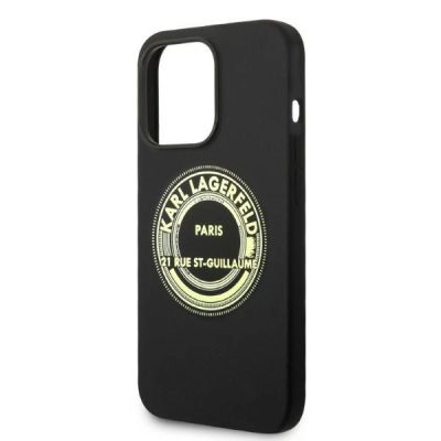 6. Etui Karl Lagerfeld Silicone RSG na iPhone 14 Pro - czarne