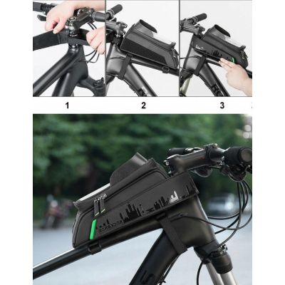 3. Rockbros torba na telefon do 6" na ramę czarna