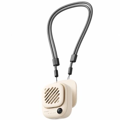 3. Aecooly Click 01 Mini przenośny wentylator na szyję - beżowy