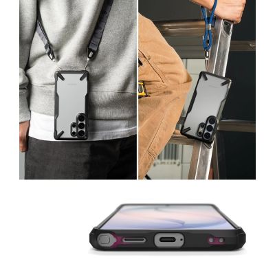 6. Etui Ringke Fusion X na Samsung Galaxy S26 Ultra - przezroczysto-czarne
