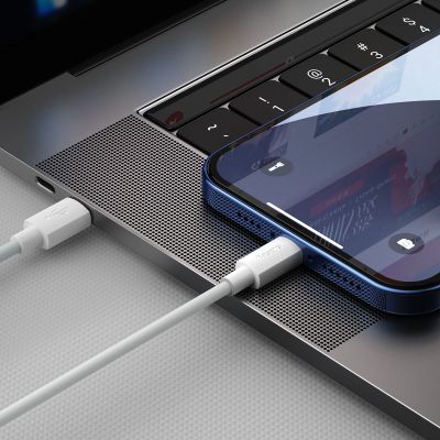 12. Kabel Baseus Simple Wisdom Lightning / USB-C 20W 1.5 m 2 szt. - biały