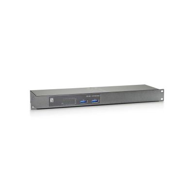 3. LevelOne FEP-1601W120 Przełącznik 16 x 10/100 PoE+ Biurko, możliwość montażu w szafie