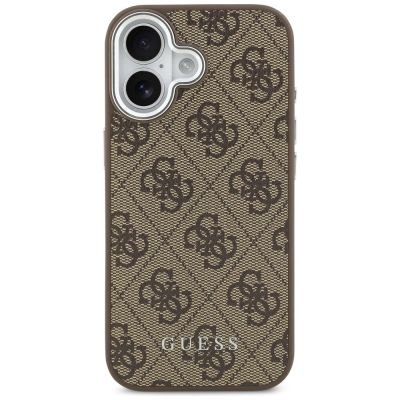 3. Etui Guess 4G Classic Logo MagSafe na iPhone 17 - brązowe