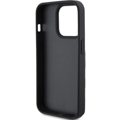 7. Etui Karl Lagerfeld Saffiano Cardslots and Stand Monogram Choupette do iPhone 15 Pro Max - czarne