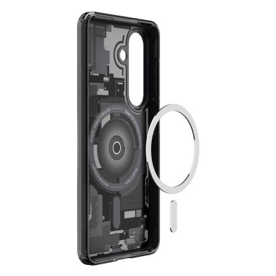 4. Etui Spigen Ultra Hybrid Mag MagSafe na Samsung Galaxy S26 Zero One - przezroczysto-czarne