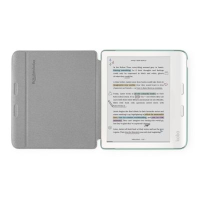 3. Etui Kobo Libra Colour Basic SleepCover Case Garden Green