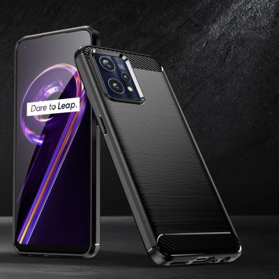 6. Carbon Case elastyczne etui pokrowiec Realme 9 Pro + (9 Pro Plus) czarny