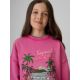 4. Bluza dresowa loose bez kaptura dziewczęca 4F 4FJRSS26TSWSF2970-54S