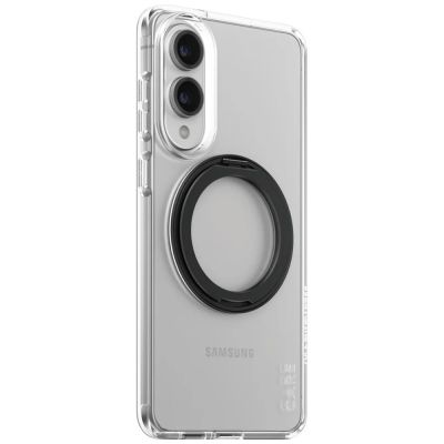 2. Etui CARE by PanzerGlass Feature Black Kickstand & QI na Samsung Galaxy S25 Edge - przezroczyste