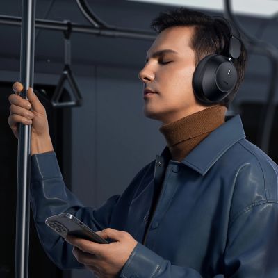 10. Słuchawki bezprzewodowe Baseus Bass 30 Max nauszne Bluetooth 5.3 - czarne
