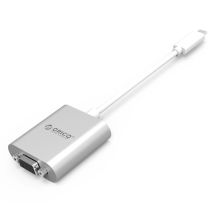 Adapter Orico PTAV USB-C - VGA i mini jack 3.5 mm Full HD 0.15 m - srebrny