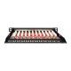 4. Digitus Panel krosowy CAT 6A Slim, ekranowany, 12-portowy, 0,5 U, 10", czarny