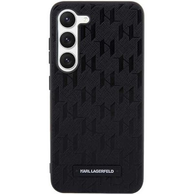 3. Etui Karl Lagerfeld Saffiano Mono Metal Logo na Samsung Galaxy S24+ - czarne