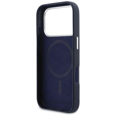 7. Etui Karl Lagerfeld Karl & Choupette Head Pins Saffiano MagSafe na iPhone 17 Pro Max - niebieskie