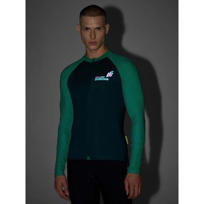 7. Longsleeve kolarski z filtrem UPF50+ męski 4F 4FRSS26TFLOM649-41S