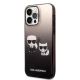 2. Etui Karl Lagerfeld Gradient Ikonik Karl & Choupette na iPhone 14 Pro 6,1" - czarne