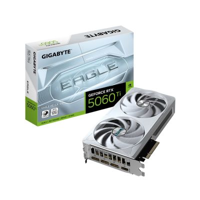 11. Gigabyte GeForce RTX 5060 Ti EAGLE OC ICE 16GB (GV-N506TEAGLEOC ICE-16GD) - karta graficzna