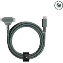 Kabel Native Union Duo (USB-C do USB-C/Lightning), Zielony, USB C, USB C/Lightning, 1.5 m, Męski, Męski