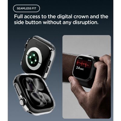 9. Etui Spigen Thin Fit na Apple Watch 46 mm - przezroczyste