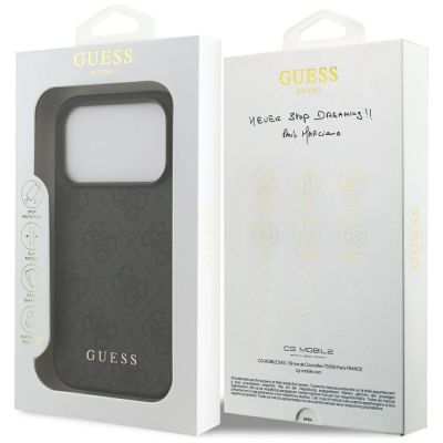 8. Etui Guess 4G Classic na iPhone 17 Pro - czarne