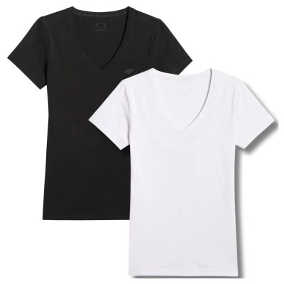 T-shirt damski (ZESTAW KOSZULEK 2 SZT.) 4F 4FWMM00TTSHF3307-10S-20S