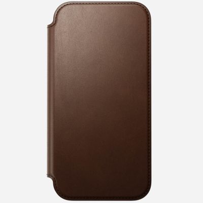 6. Nomad Modern Leather Folio pokrowiec na telefon komórkowy 17,5 cm (6.9") Brązowy