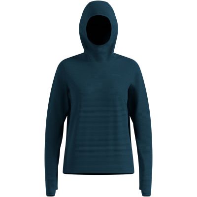 Bluza z kapturem damska Odlo ESSENTIAL THERMAL Mid layer hoody zielona