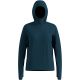 Bluza z kapturem damska Odlo ESSENTIAL THERMAL Mid layer hoody zielona