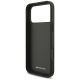 7. Etui Mercedes AMG Leather Debossed Lines Logo na iPhone 18 Pro Max / 17 Pro Max - czarne