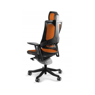2. Fotel biurowy Wau 2 NW45 siatka mandarin/czarny
