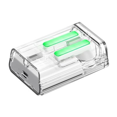 4. Słuchawki bezprzewodowe TWS Joyroom JR-TC1 IceLens Series ze światłami LED - białe