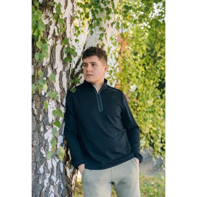 4. Skechers Skech-Knits Burst 1/4 Zip LT130-BLK Czarne L