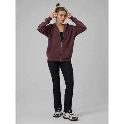 6. Bluza dresowa rozpinana z kapturem damska 4F 4FRAW25TSWSF2778-82S