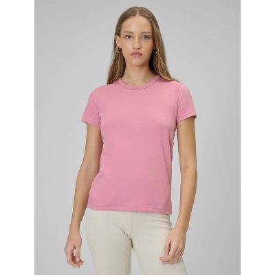 T-shirt slim gładki damski 4F 4FRAW25TTSHF3623-56S