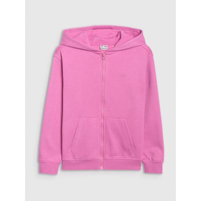 7. Bluza dresowa rozpinana z kapturem dziewczęca 4F 4FJRAW25TSWSF2466-54S