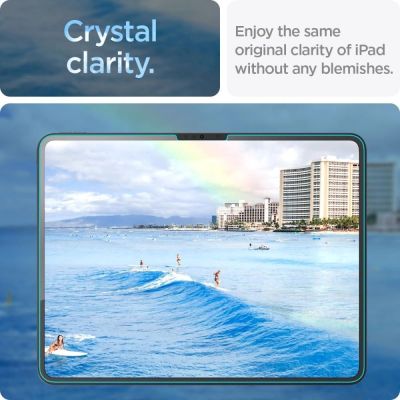 7. Szkło hartowane Spigen Glas.tR EZ Fit na iPad Pro 13'' 2024