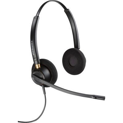 6. Słuchawki Poly EncorePro HW520 Binaural Wired Headset, Quick Disconnect, Black