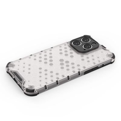 15. Honeycomb etui iPhone 14 Pro Max pancerny hybrydowy pokrowiec niebieskie