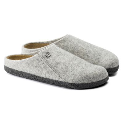 7. Kapcie męskie/damskie Birkenstock Zermatt Cozy Home Light Gray z wełnianego filcu regular szerokie (1015080)