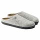 7. Kapcie męskie/damskie Birkenstock Zermatt Cozy Home Light Gray z wełnianego filcu regular szerokie (1015080)