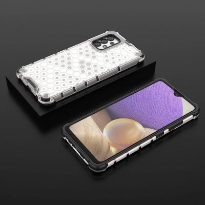 12. Honeycomb etui pancerny pokrowiec z żelową ramką Samsung Galaxy A13 5G przezroczysty