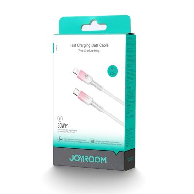14. Kabel Joyroom S-A42 Crystal-Clear Series 30W USB-C - Lightning 1,2m - biały