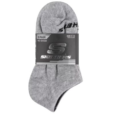 2. Skechers 3pk Unisex Non Terry No Show S114041-020 Szare 39-42