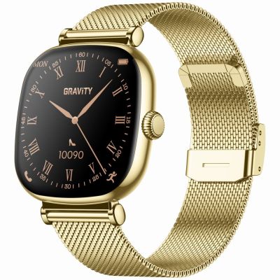 5. Smartwatch Gravity Złoty Bransoleta + Pasek GT32-2