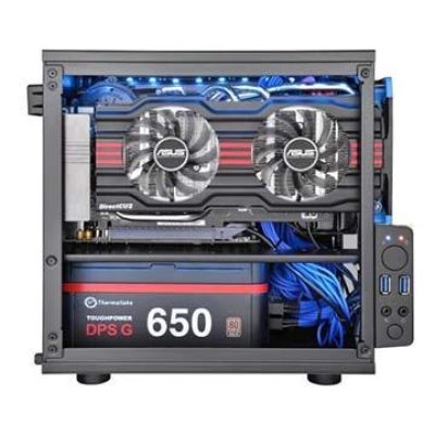 2. Obudowa Thermaltake Core V1 CA-1B8-00S1WN-00 (Mini ITX; kolor czarny)