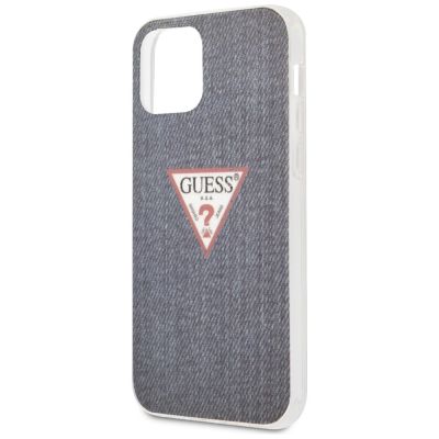 6. Etui Guess Jeans Collection na iPhone 12 Pro Max - granatowe
