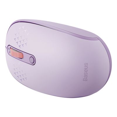 5. Myszka bezprzewodowa Baseus F01B 2.4GHz + Bluetooth 3.0 + 5.0 - fioletowa