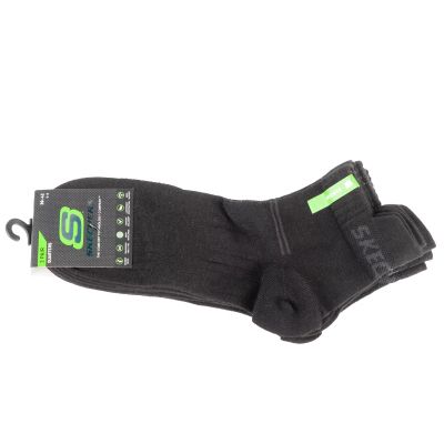 Skechers 3PPK Bamboo Mesh Quarter Socks SK42056-9999 Czarne 39-42