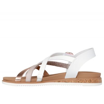 10. Sandały Skechers Bobs Desert Kiss Low - Peak Rank W 114709-WHT